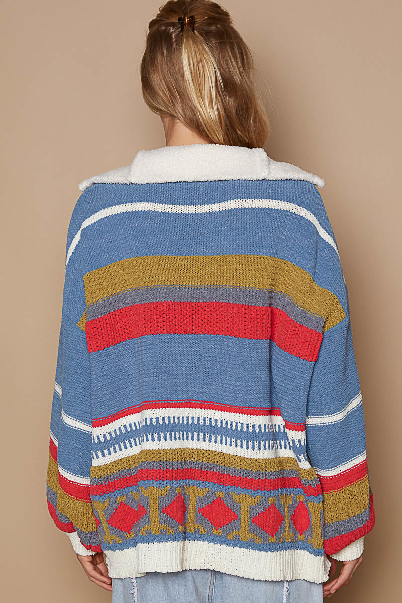 Cottage Core Sweater | Vintage Blue