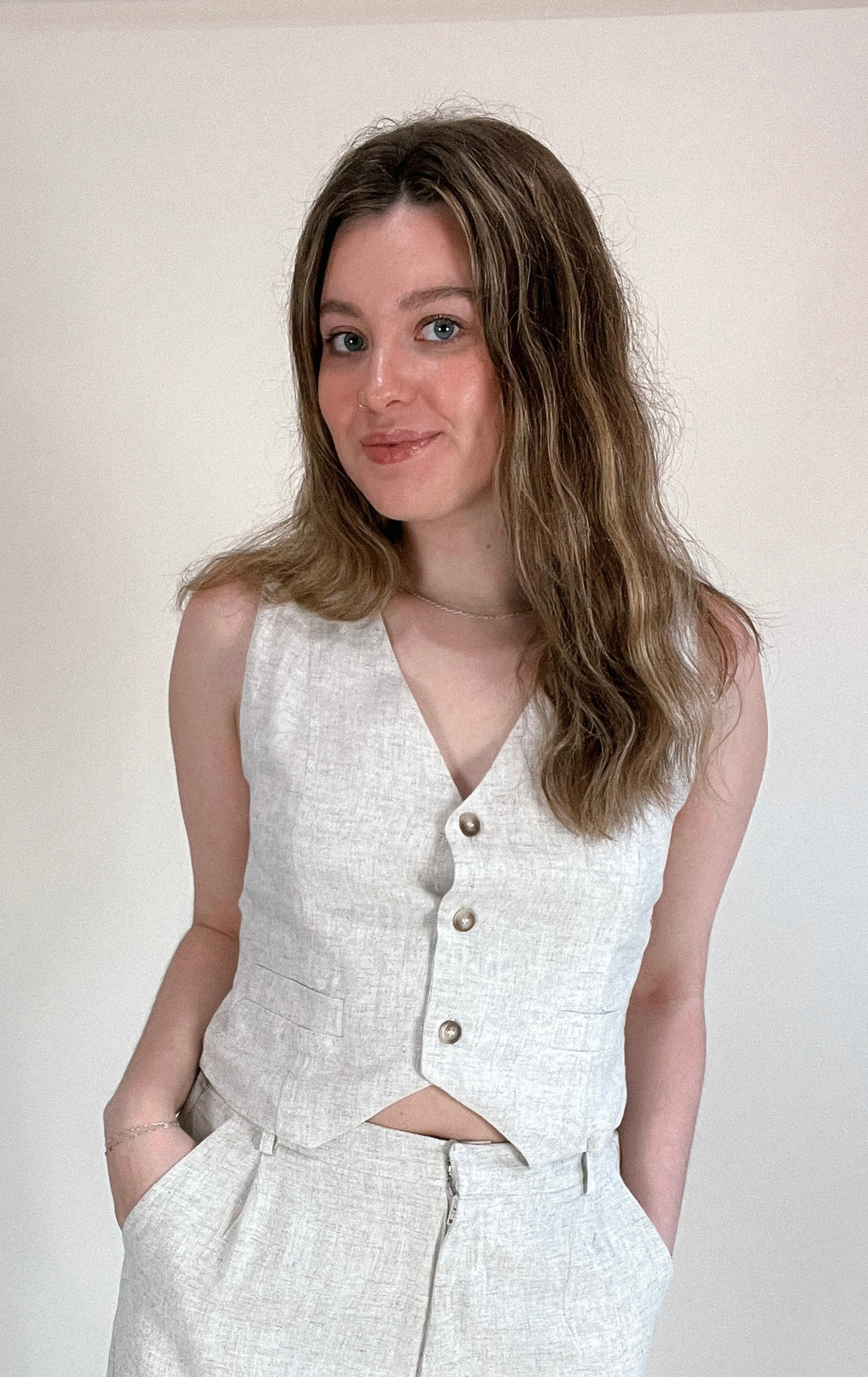 Aniston Linen Vest B Lauren aniston-linen-vest-b-lauren