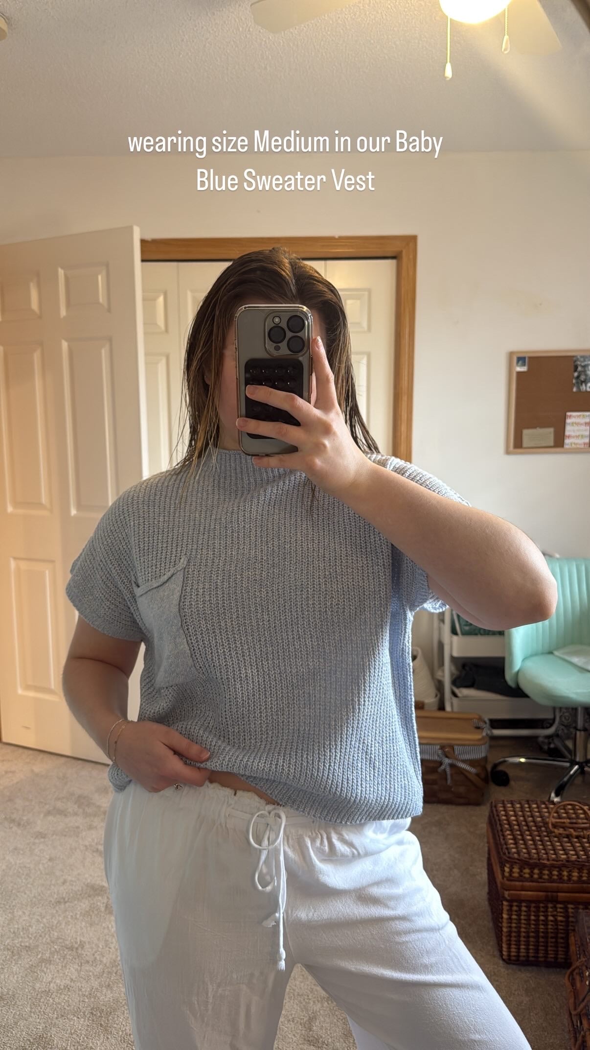 Baby Blue Sweater Vest