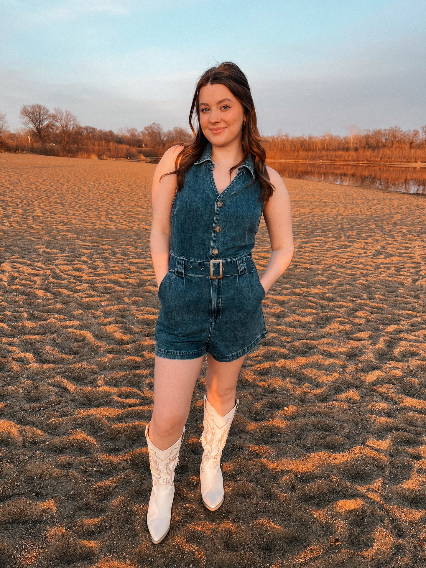 Tennessee Denim Romper