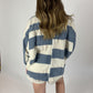 Blue Cream Long Sleeve