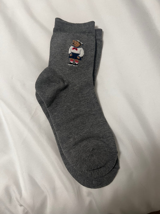 Teddy Bear Crew Socks