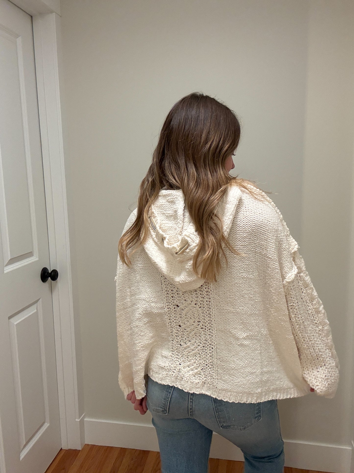 Coconut Cable Knit Sweater