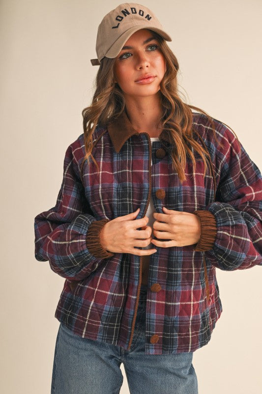 Mable Plaid Jacket