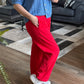 Cherry Linen Pants