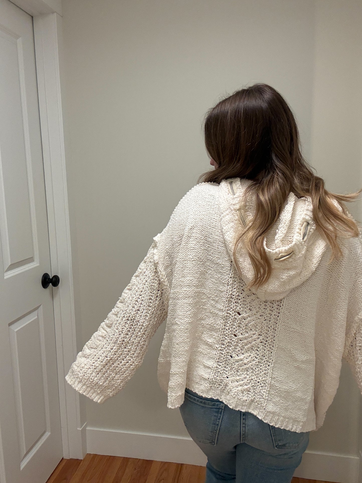 Coconut Cable Knit Sweater