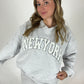 New York Embroidered Crewneck